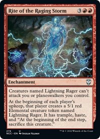 Rite of the Raging Storm, Commander: Streets of New Capenna