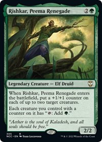 Rishkar, Peema Renegade, Commander: Streets of New Capenna