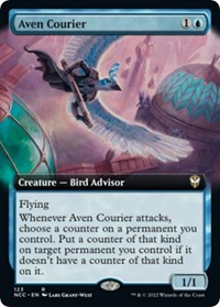 Aven Courier (Extended Art), Commander: Streets of New Capenna