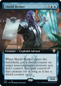 Shield Broker (Extended Art), Commander: Streets of New Capenna