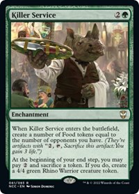 Killer Service, Commander: Streets of New Capenna