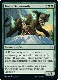 Temur Sabertooth, Commander: Streets of New Capenna