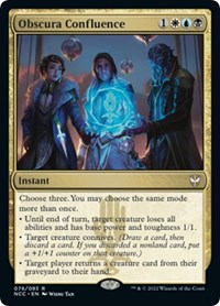 Obscura Confluence, Commander: Streets of New Capenna