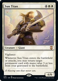 Sun Titan, Commander: Streets of New Capenna
