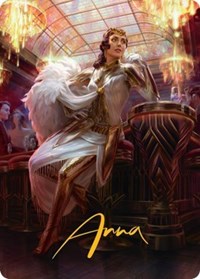 Elspeth Resplendent Art Card (3/81) (Gold-Stamped Signature), Art Series: Streets of New Capenna