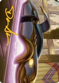Mysterious Limousine Art Card (Gold-Stamped Signature), Art Series: Streets of New Capenna
