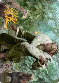 Rumor Gatherer Art Card (Gold-Stamped Signature), Art Series: Streets of New Capenna