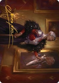 Evelyn, the Covetous Art Card (Gold-Stamped Signature), Art Series: Streets of New Capenna