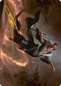 Fleetfoot Dancer Art Card (Gold-Stamped Signature), Art Series: Streets of New Capenna
