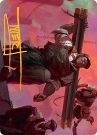 The Beamtown Bullies Art Card (Gold-Stamped Signature), Art Series: Streets of New Capenna
