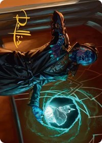 Kamiz, Obscura Oculus Art Card (Gold-Stamped Signature), Art Series: Streets of New Capenna