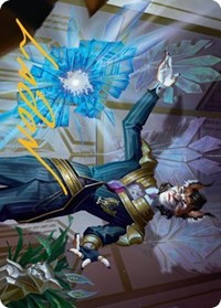 Kros, Defense Contractor Art Card (Gold-Stamped Signature), Art Series: Streets of New Capenna