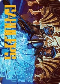 Contractual Safeguard Art Card (Gold-Stamped Signature), Art Series: Streets of New Capenna