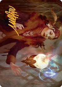 Misfortune Teller Art Card (Gold-Stamped Signature), Art Series: Streets of New Capenna