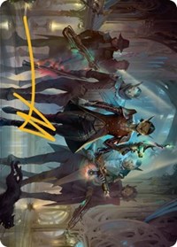Family's Favor Art Card (Gold-Stamped Signature), Art Series: Streets of New Capenna