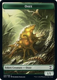 Ooze (025) // Treasure (015) Double-Sided Token, Commander: Streets of New Capenna