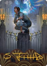 Giada, Font of Hope Art Card (65/81) (Gold-Stamped Signature), Art Series: Streets of New Capenna