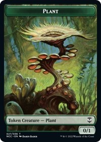 Plant // Beast Double-Sided Token, Commander: Streets of New Capenna