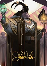 Jetmir, Nexus of Revels Art Card (68/81) (Gold-Stamped Signature), Art Series: Streets of New Capenna