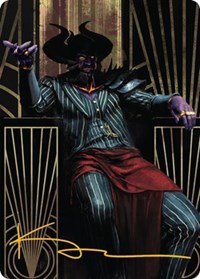 Ob Nixilis, the Adversary Art Card (71/81) (Gold-Stamped Signature), Art Series: Streets of New Capenna