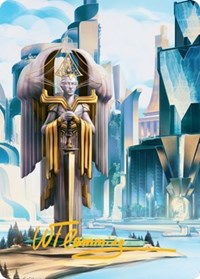 Island Art Card (Gold-Stamped Signature), Art Series: Streets of New Capenna
