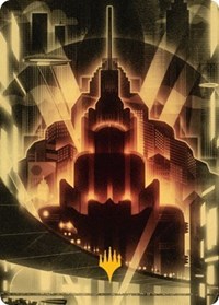 Plains Art Card (Gold-Stamped), Art Series: Streets of New Capenna