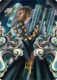Rafiq of the Many Art Card (Gold-Stamped Signature), Art Series: Streets of New Capenna