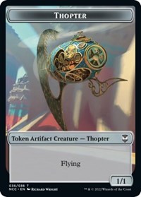 Thopter // Treasure (013) Double-Sided Token, Commander: Streets of New Capenna