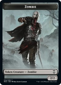 Zombie // Goat Double-Sided Token, Commander: Streets of New Capenna