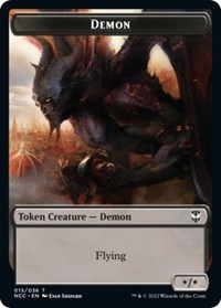Demon // Copy Double-Sided Token, Commander: Streets of New Capenna