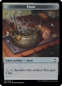 Food // Citizen Double-Sided Token, Commander: Streets of New Capenna