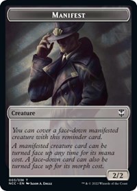 Manifest // Copy Double-Sided Token, Commander: Streets of New Capenna