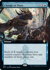 Change of Plans (Extended Art), Commander: Streets of New Capenna