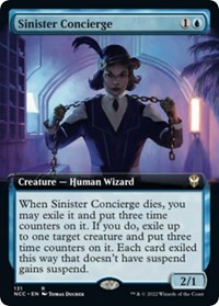 Sinister Concierge (Extended Art), Commander: Streets of New Capenna