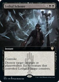 Lethal Scheme (Extended Art), Commander: Streets of New Capenna