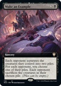 Make an Example (Extended Art), Commander: Streets of New Capenna