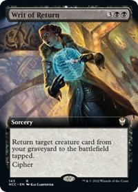 Writ of Return (Extended Art), Commander: Streets of New Capenna