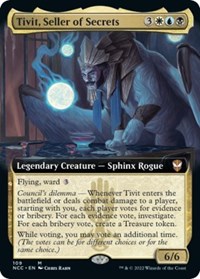 Tivit, Seller of Secrets (Extended Art), Commander: Streets of New Capenna