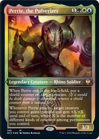 Perrie, the Pulverizer (Display Commander) - Thick Stock, Commander: Streets of New Capenna