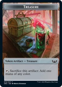 Treasure (015) // Rogue Double-Sided Token, Streets of New Capenna