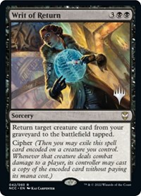 Writ of Return, Promo Pack: Streets of New Capenna