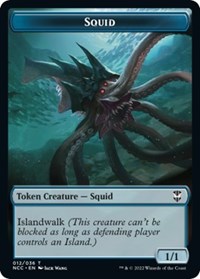Squid // The Monarch Double-Sided Token, Commander: Streets of New Capenna