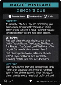 Magic Minigame: Demon's Due, Streets of New Capenna
