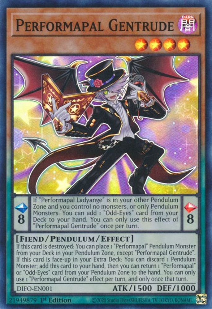 Performapal Gentrude, 1st-edition, front
