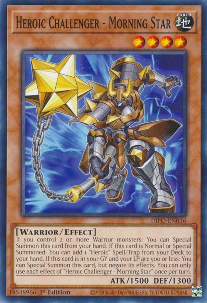 Heroic Challenger - Morning Star, 1st-edition, front