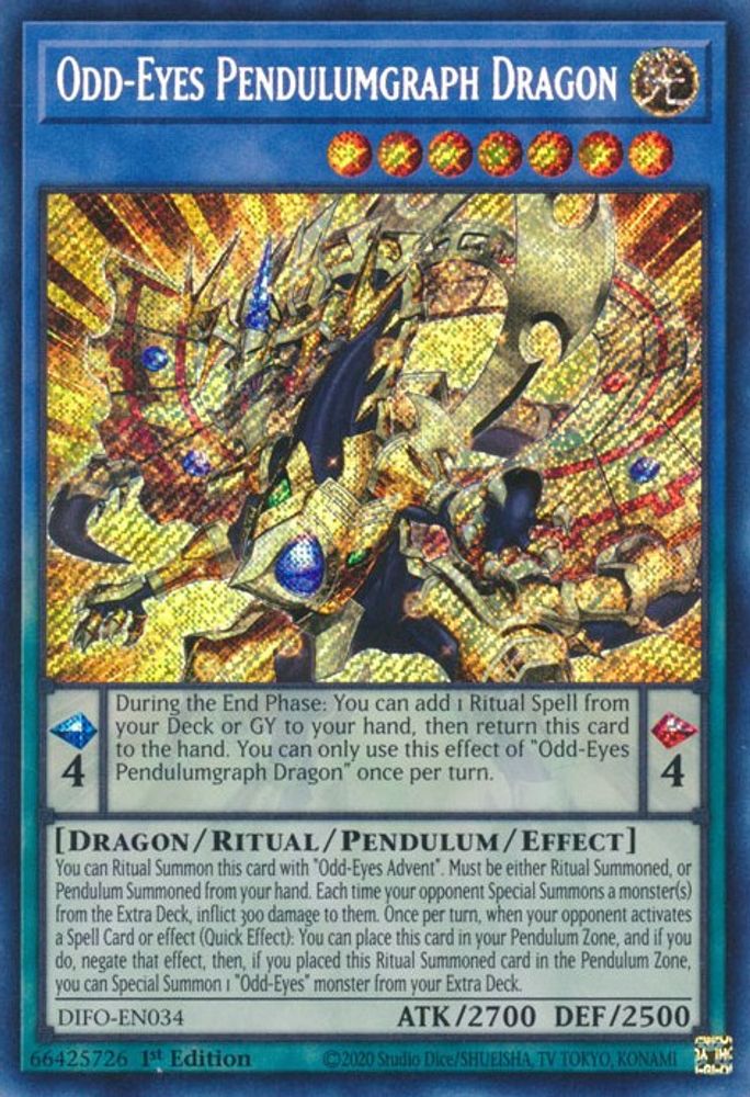 Odd-Eyes Pendulumgraph Dragon, 1st-edition, front