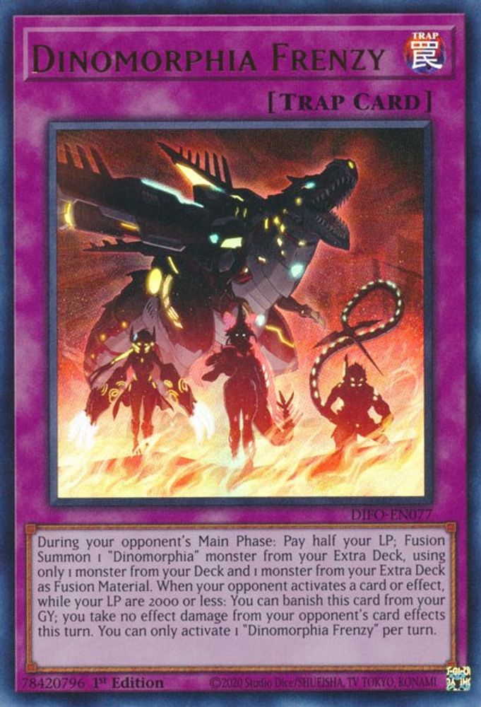 Dinomorphia Frenzy, 1st-edition, front