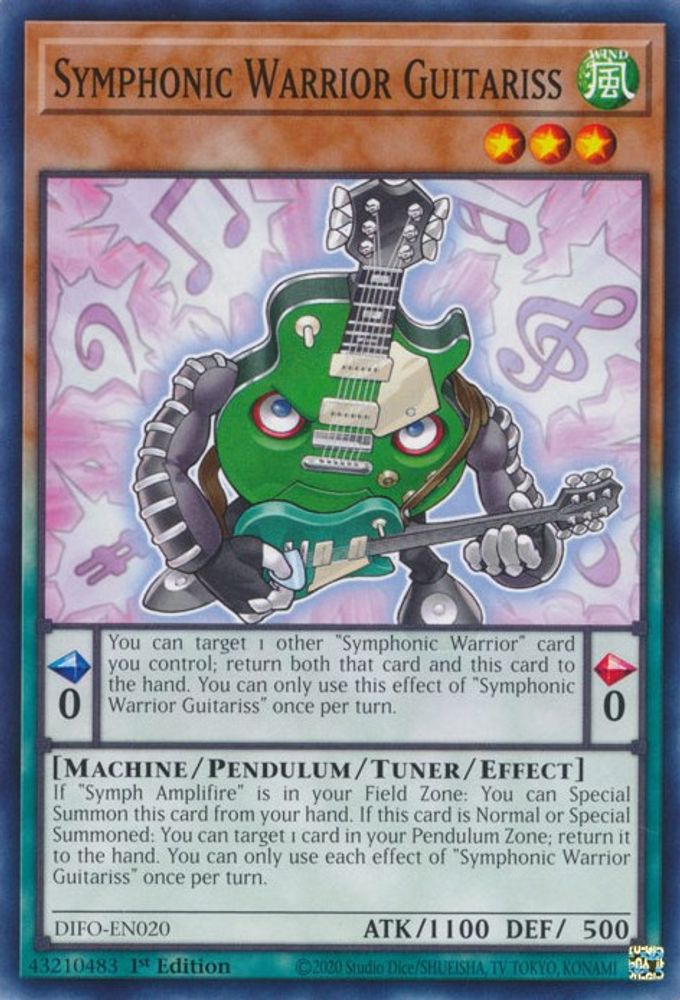 Symphonic Warrior Guitariss, 1st-edition, front