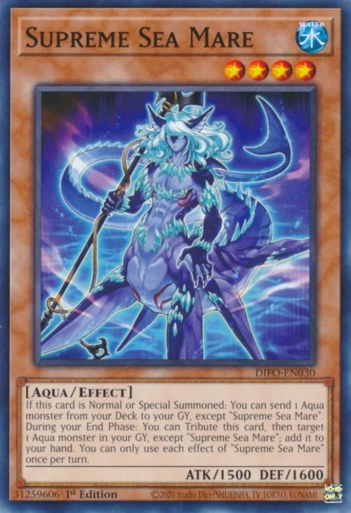 Supreme Sea Mare, 1st-edition, front