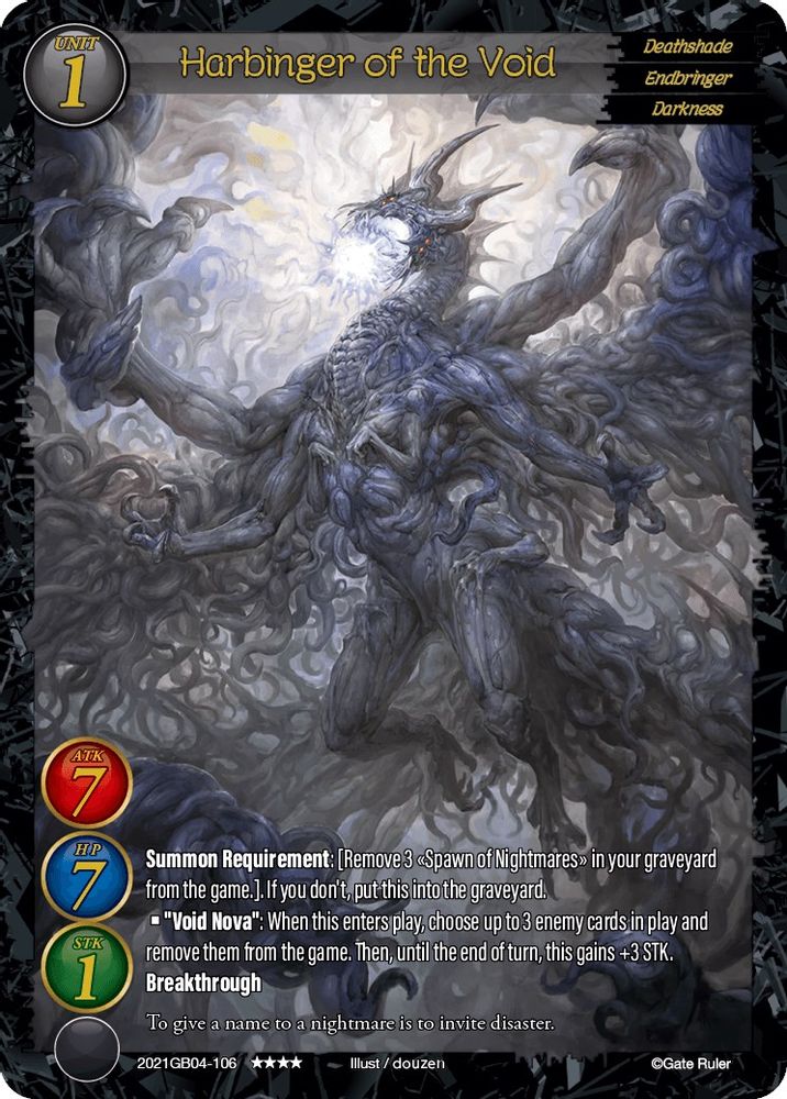 Harbinger of the Void, Foil, front